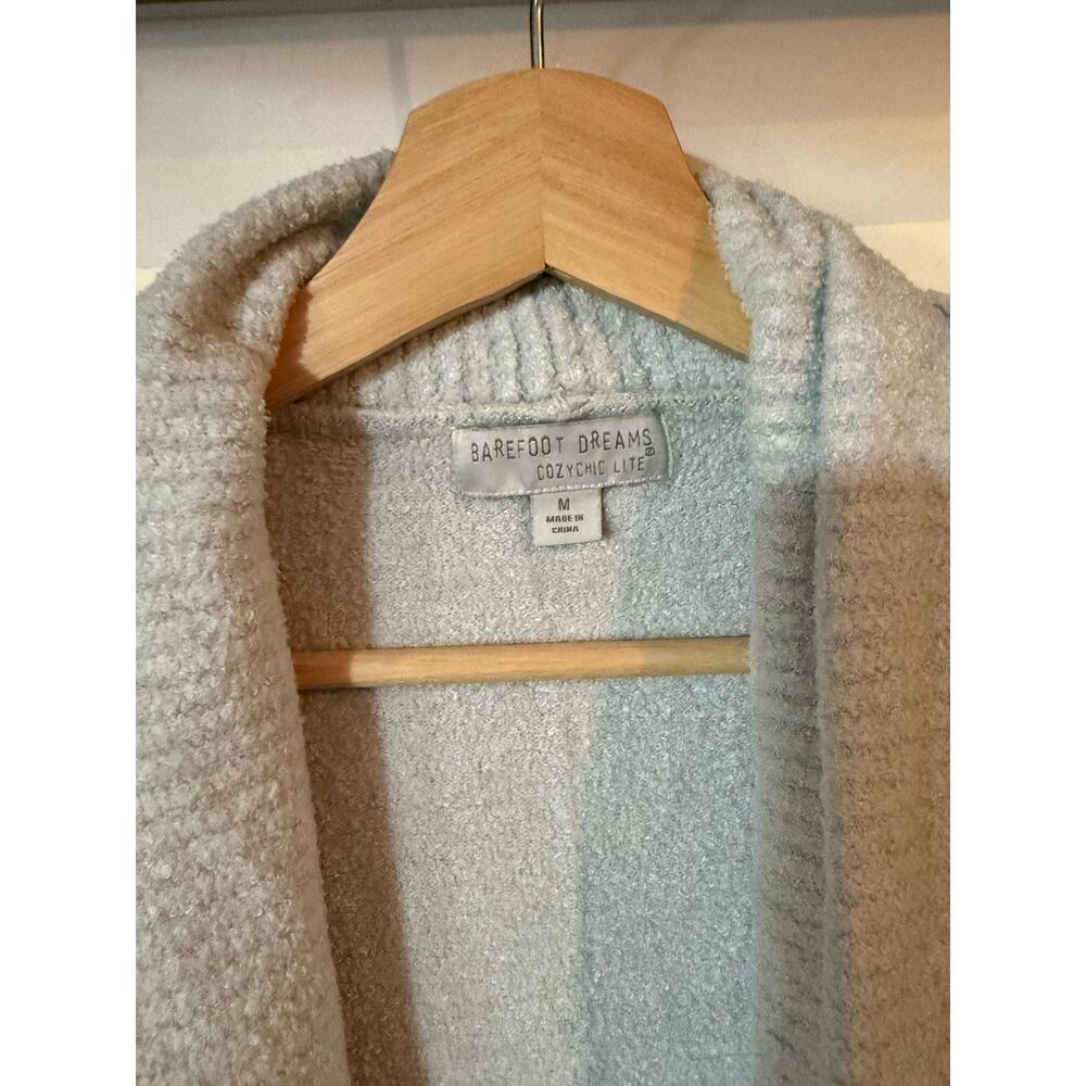 Barefoot Dreams Cozy Chic Lite Circle Cardigan in Blue Water size medium - Picture 3 of 7